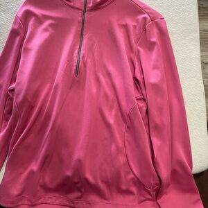 Women's Pink Quarter-Zip Top